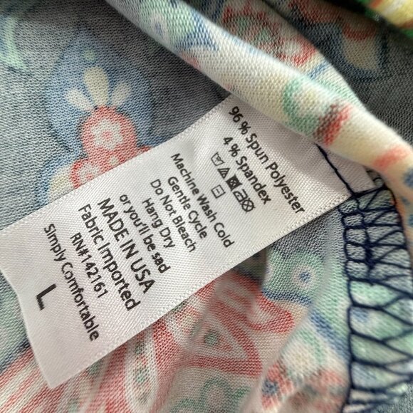 NEW! LuLaRoe Julia Pencil Dress Large Damask Medallion stretch short Sleeves - Picture 8 of 11